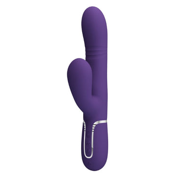 Pretty Love Mariana purple rabbit vibrator with nodding shaft and dual stimulation