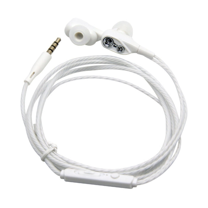 Pretty Love Marlon masturbator with white in-ear headphones and braided cable