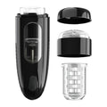 Pretty Love Marlon black sleek masturbator with clear insert
