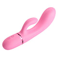 Pretty Love Marski rabbit vibrator in baby rose velvet silicone