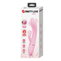 Pretty Love Marski rabbit vibrator in baby rose velvet silicone