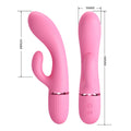 Pretty Love Marski rabbit vibrator in baby rose velvet silicone