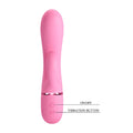 Pretty Love Marski rabbit vibrator in velvet silicone, baby rose