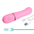 Pretty Love Marski rabbit vibrator in velvet silicone, baby rose
