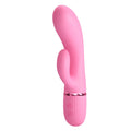 Pretty Love Marski rabbit vibrator in baby rose velvet silicone
