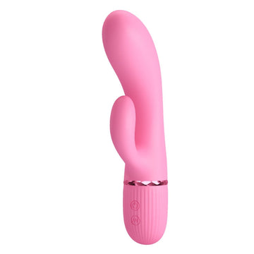 Pretty Love Marski rabbit vibrator in baby rose velvet silicone