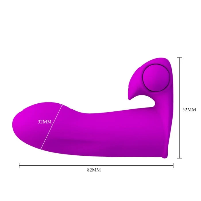 Pretty Love Maxwell Mini Finger Sleeve Vibrator in Pink