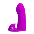 Pretty Love Maxwell mini finger sleeve vibrator in vibrant purple