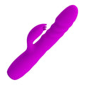 Pretty Love Melanie pink thrusting rabbit vibrator with purple silicone