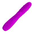 Pretty Love Melanie pink thrusting rabbit vibrator with purple ribbed texture