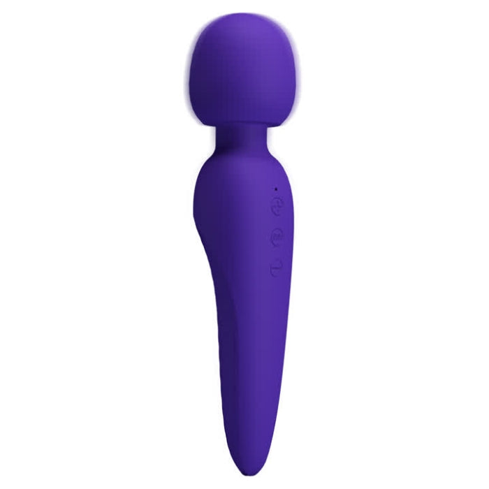 Pretty Love Meredith purple silicone wand massager with buttons