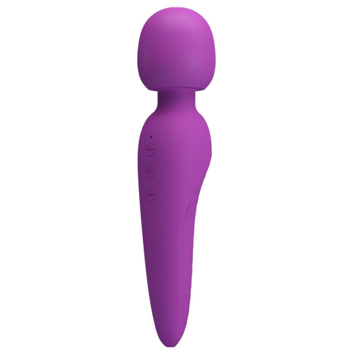 Pretty Love Meredith purple silicone wand massager with control buttons