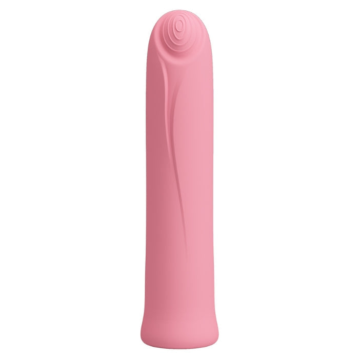 This mini vibrator is in a beautiful design and has a pronounced, stimulating concentric circles pattern – it also fits discreetly inside any handbag. The 12 vibration modes provide a lot of variety during intimate fun. The vibration modes can also be easily controlled at the push of a button. The vibrator remembers the last vibration mode with it's clever memory function. USB rechargeable.