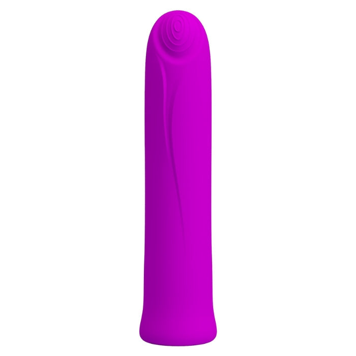 This mini vibrator is in a beautiful design and has a pronounced, stimulating concentric circles pattern – it also fits discreetly inside any handbag. The 12 vibration modes provide a lot of variety during intimate fun. The vibration modes can also be easily controlled at the push of a button. The vibrator remembers the last vibration mode with it's clever memory function. USB rechargeable.