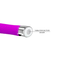 This vibrator delivers incredibly pleasurable stimulation by combining ultra-intense vibrations with a cleverly shaped design. Made from elite silicone with a polished plastic base, this vibrator is smooth, sophisticated, and features12 powerful vibrating patterns. Takes 1 AA battery (not included).