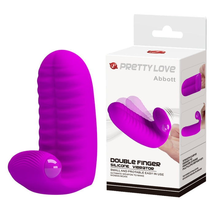 A two-finger vibrator with stretchy loops for an exciting addition to foreplay. Slip one on each digit and enjoy delivering toe-curling sensations to yourself or a partner - we think it would be a crime not to. ideal for couples and sex toy beginners.