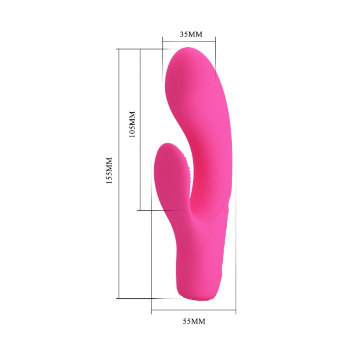 Tease your G-spot with this rabbit vibrator. Silky lifelike material envelopes the vibrator for a soft and sensual stimulation. It has 12 functions of vibration, bendable and rechargeable for endless fun, The memory function will keep track of your favorite settings. Choose to keep all the sensations to yourself for amazing solo play, or give it to your partner to add a naughty twist to your bedroom fun.