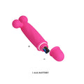 This specially designed vibrator gives you full-featured stimulation that can bring you over the edge with pleasure. This high quality item is tailor-made to deliver the most mind-blowing orgasms you can imagine. This vibrator has 10 different vibration modes and it is waterproof. Takes 1 AAA battery (not included).