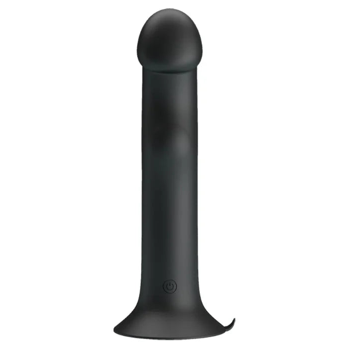 Pretty Love Murray black silicone vibrating dildo with rounded head