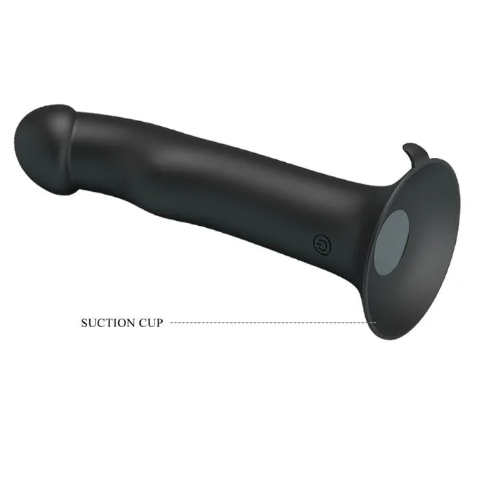 Black Pretty Love Murray vibrating dildo with silicone suction cup