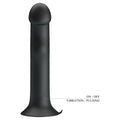 Pretty Love Murray vibrating dildo in black silicone with rounded head and control buttons
