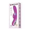 Pretty Love Nicola rabbit vibrator with purple silicone and silver base