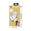 Clear Pretty Love penis sleeve with textured TPE surface and patterns