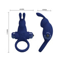 Blue Pretty Love Rabbit vibrating cock ring with textured silicone surface