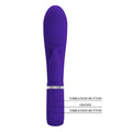 Pretty Love Rabbit Vibrator in Prescott Blue with purple silicone g-spot head