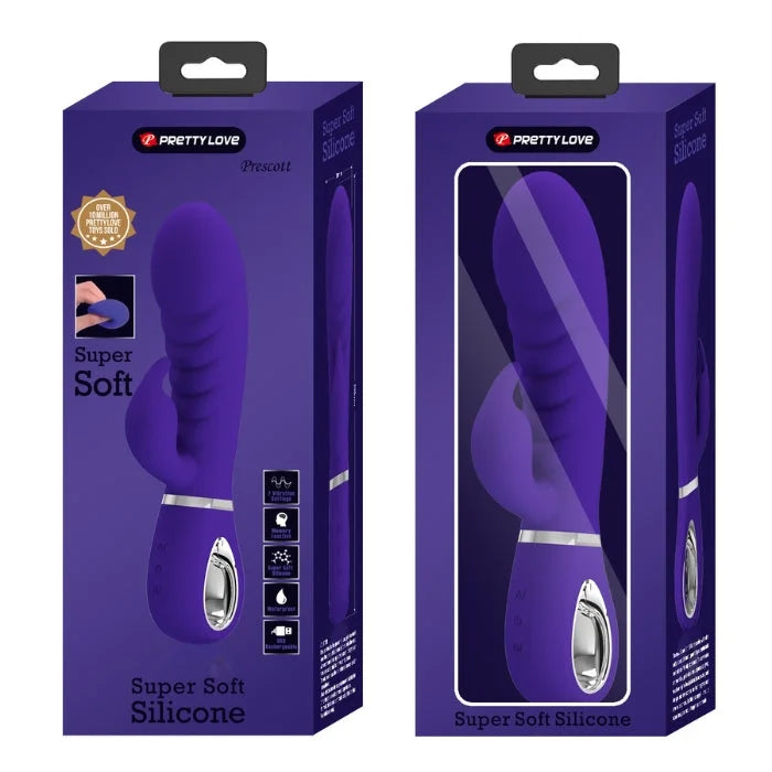 Pretty Love Rabbit Vibrator Prescott Blue with G-spot head