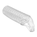 Clear Pretty Love ribbed penis sleeve with translucent corrugated tubing