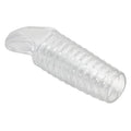 Clear Pretty Love ribbed penis sleeve with nasal cannula cover