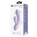 Lilac Pretty Love Rosolyn rabbit vibrator with curved silicone design