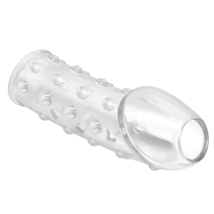 Clear Pretty Love Rough Penis Sleeve with textured silicone bumps
