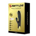 Pretty Love Royal Pleasure Vibrator in black with 18k gold-plated tip