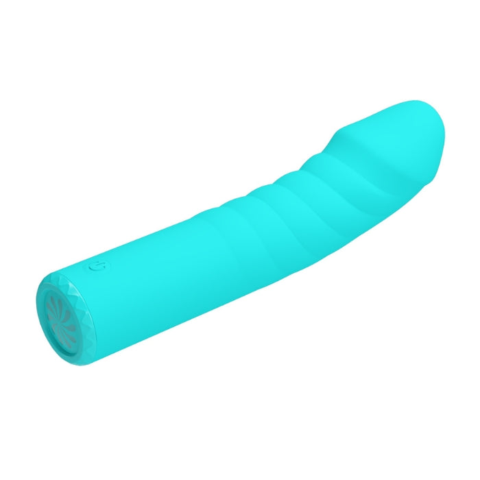 Pretty Love Rylan aqua vibrator with smooth silicone body and breathing light