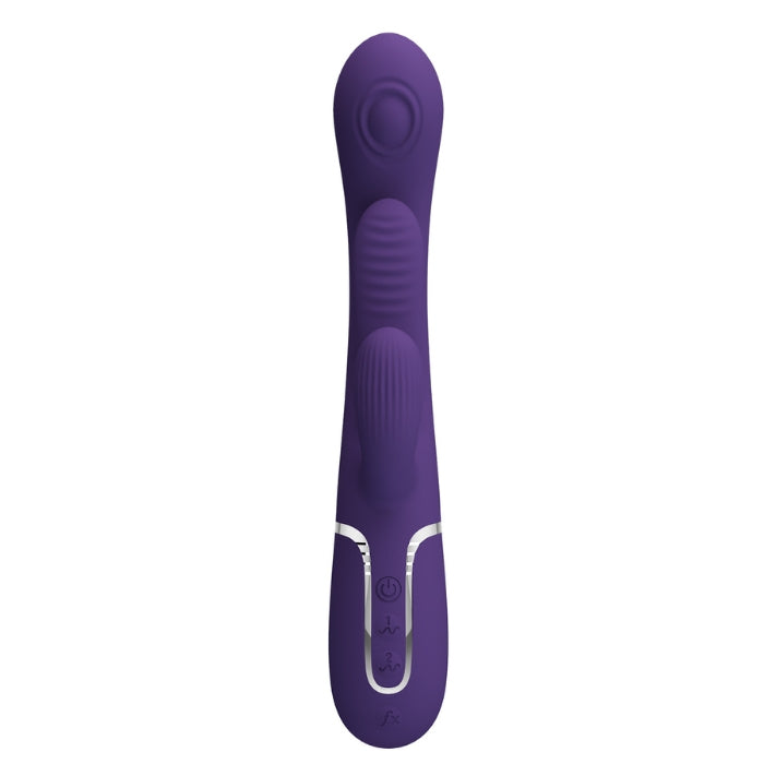 Pretty Love Shania purple rabbit vibrator with extra tongue design