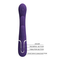 Pretty Love Shania purple rabbit vibrator with extra tongue design