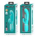 Pretty Love Shania aqua rabbit vibrator with extra tongue design