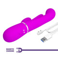 Pretty Love Shania pink rabbit vibrator with extra tongue design