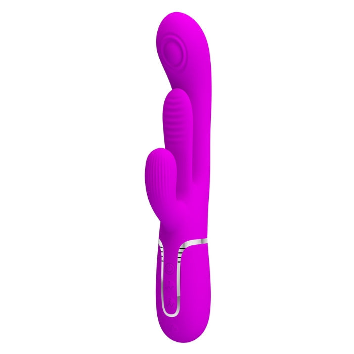 Pretty Love Shania rabbit vibrator in vibrant purple with extra tongue design