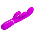 Pretty Love Shania pink rabbit vibrator with extra tongue design