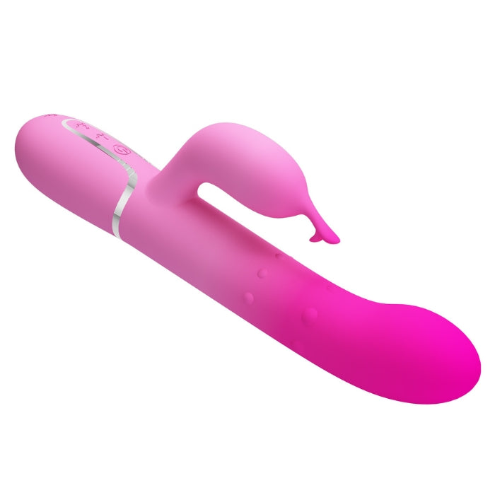 Pretty Love Shima pink rabbit vibrator with 4-speed rotating beads