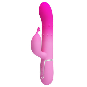 Pretty Love Shima pink rabbit vibrator with 4-speed rotating beads