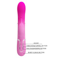 Pretty Love Shima pink rotating rabbit vibrator with 4-speed beads