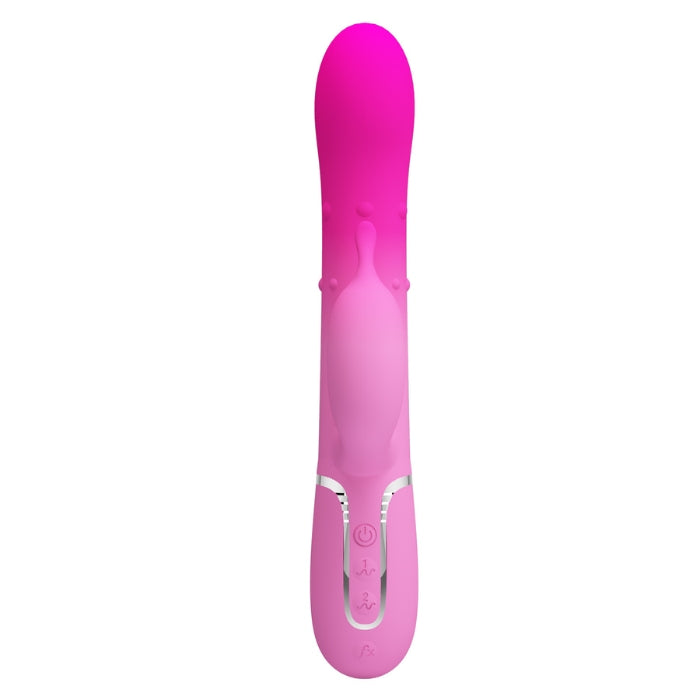 Pretty Love Shima pink rabbit vibrator with 4-speed rotating beads