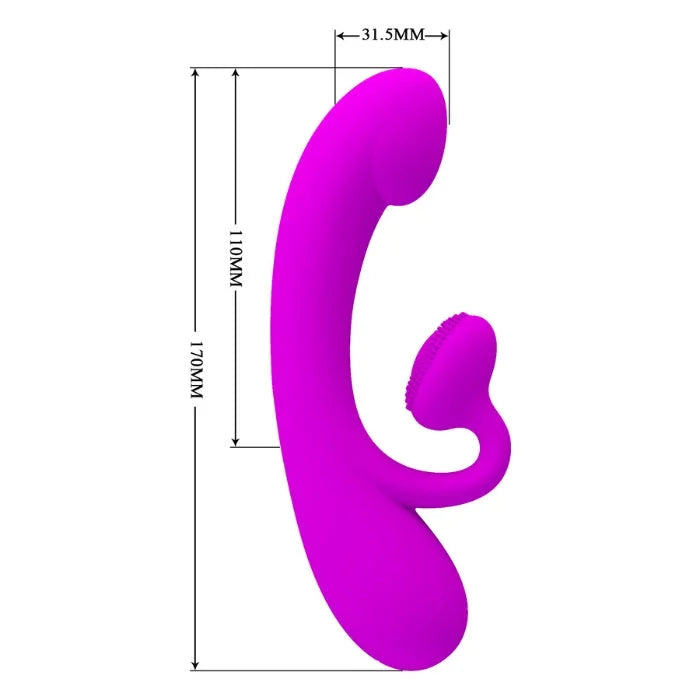 Pretty Love Sincere Rabbit Vibrator in vibrant purple body-safe silicone