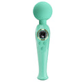 Pretty Love Skyler Wand Massager in mint green with digital display