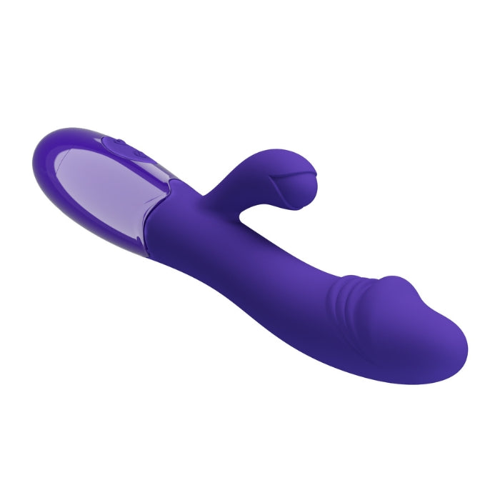 Pretty Love Snappy Youth Rabbit Vibrator in purple silicone