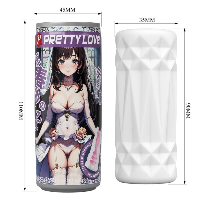 Pretty Love Vagina pocket size can masturbator with anime design